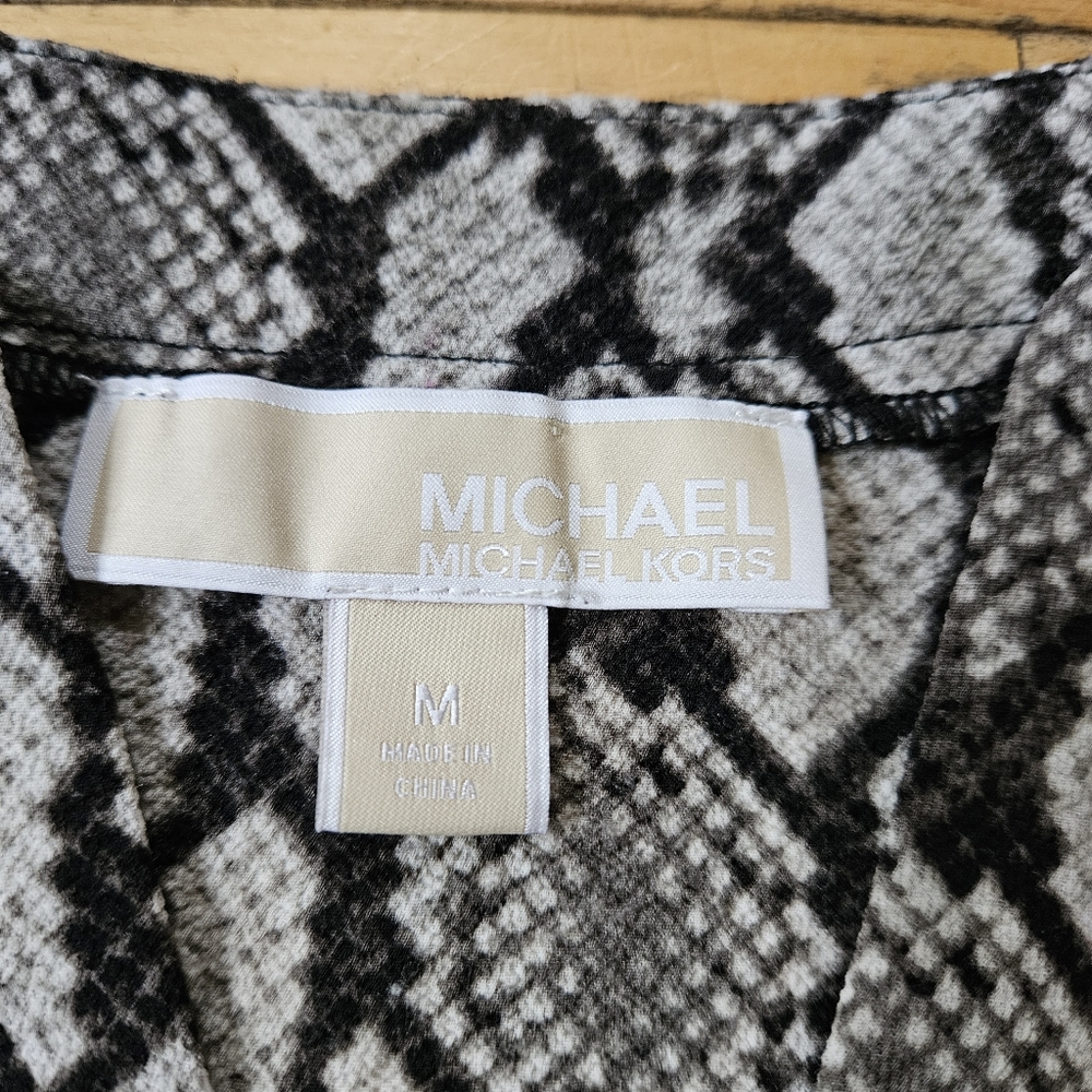 Michael Kors Snake Print Pattern Blouse - image 4